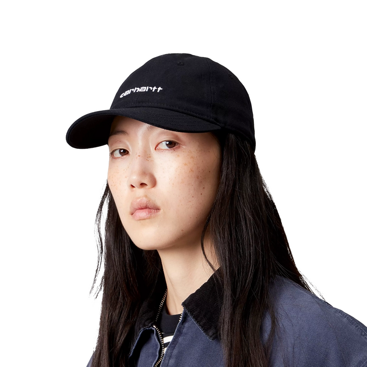 Canvas Script Cap | Black