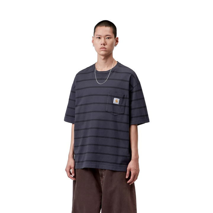 Cardona Pocket Tee | Dark Navy (Garment dyed)