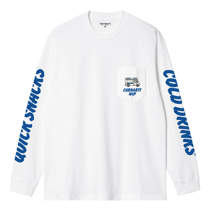 Cold Drinks L/S Tee  | White