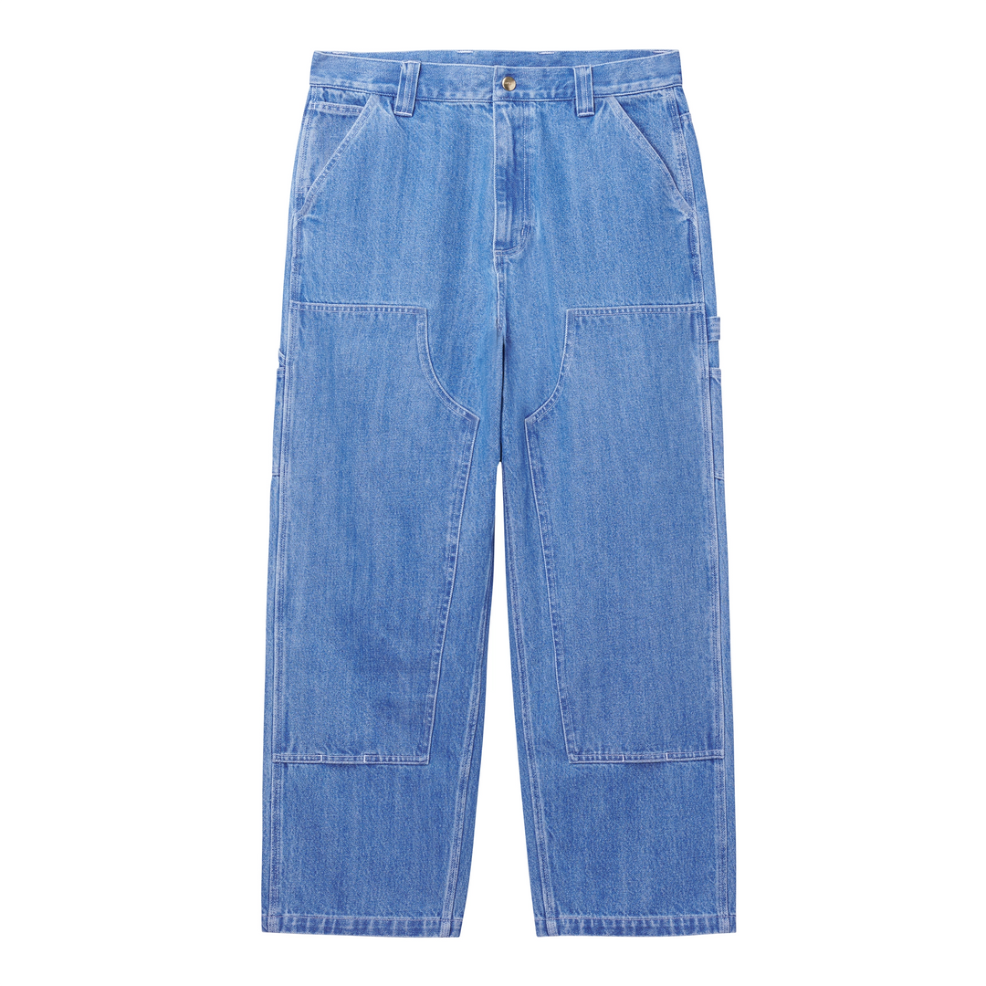 Ethan Double Knee Pant | Blue (stone washed)