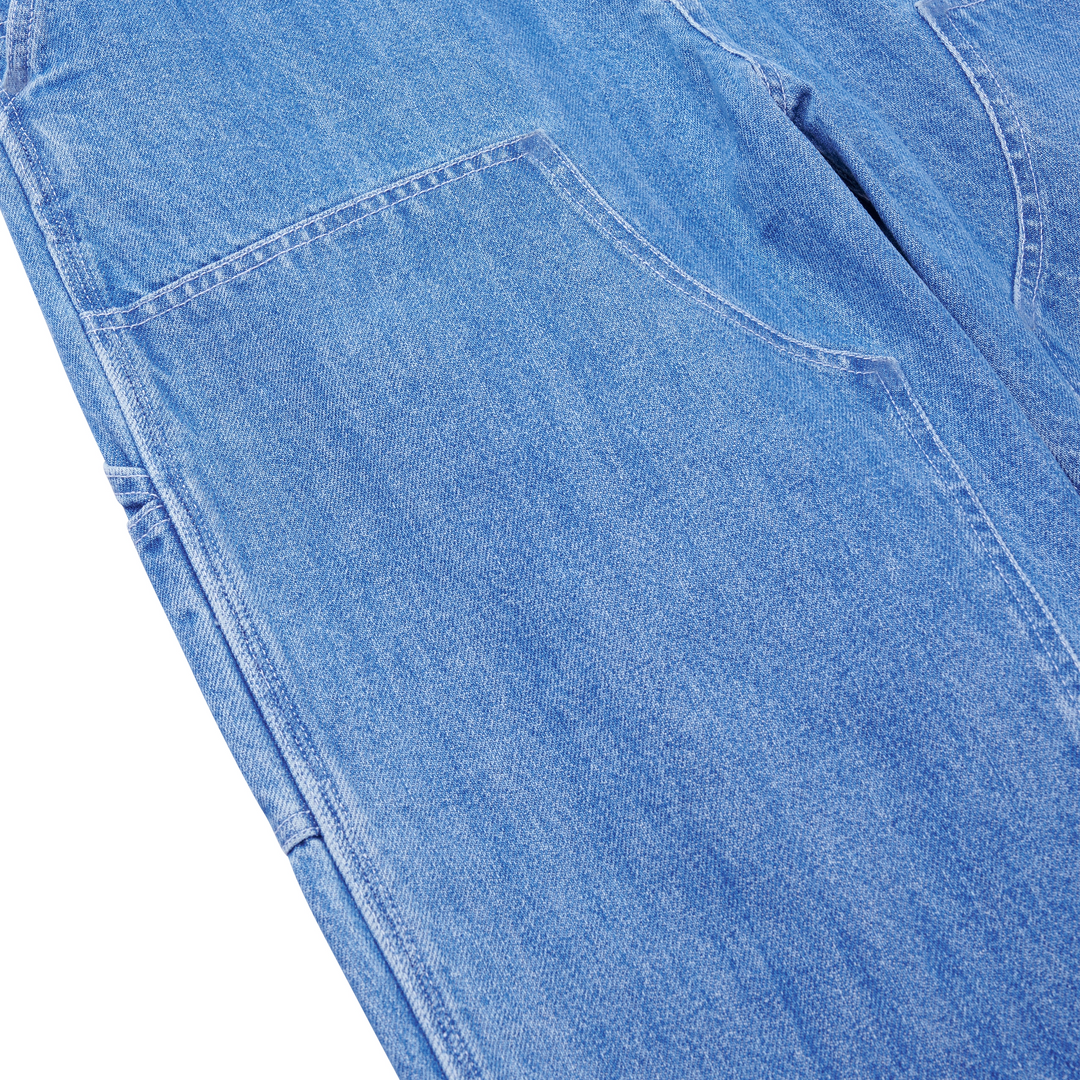 Ethan Double Knee Pant | Blue (stone washed)