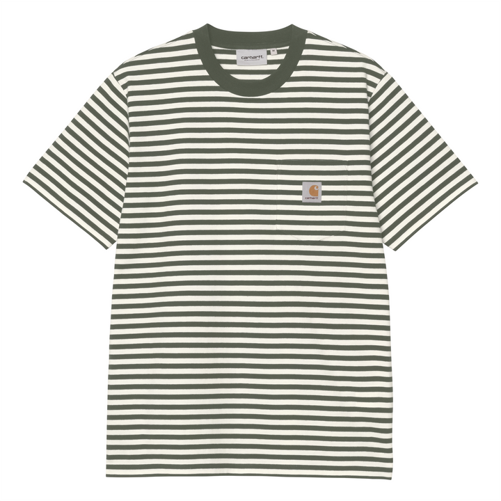 Ezra Pocket Tee | Ezra Stripe Leaf