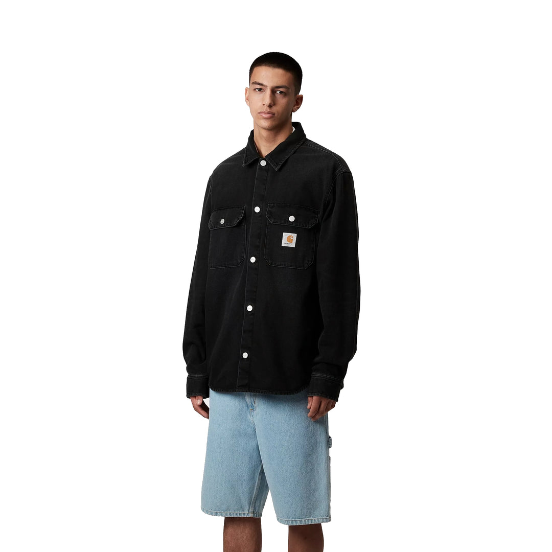 Harvey Shirt Jac | Black Dark Used Wash