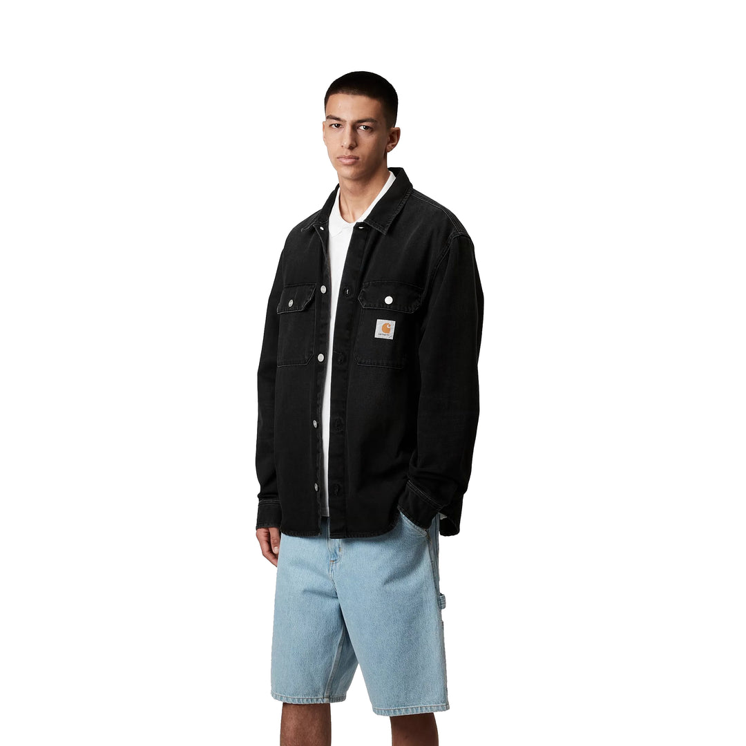 Harvey Shirt Jac | Black Dark Used Wash