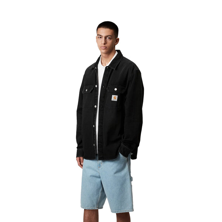 Harvey Shirt Jac | Black Dark Used Wash