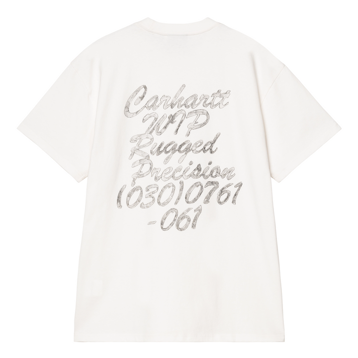 Hatching Script Tee | Wax (Garment dyed)