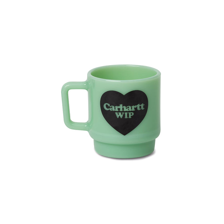 Heart Glass Mug | Jade