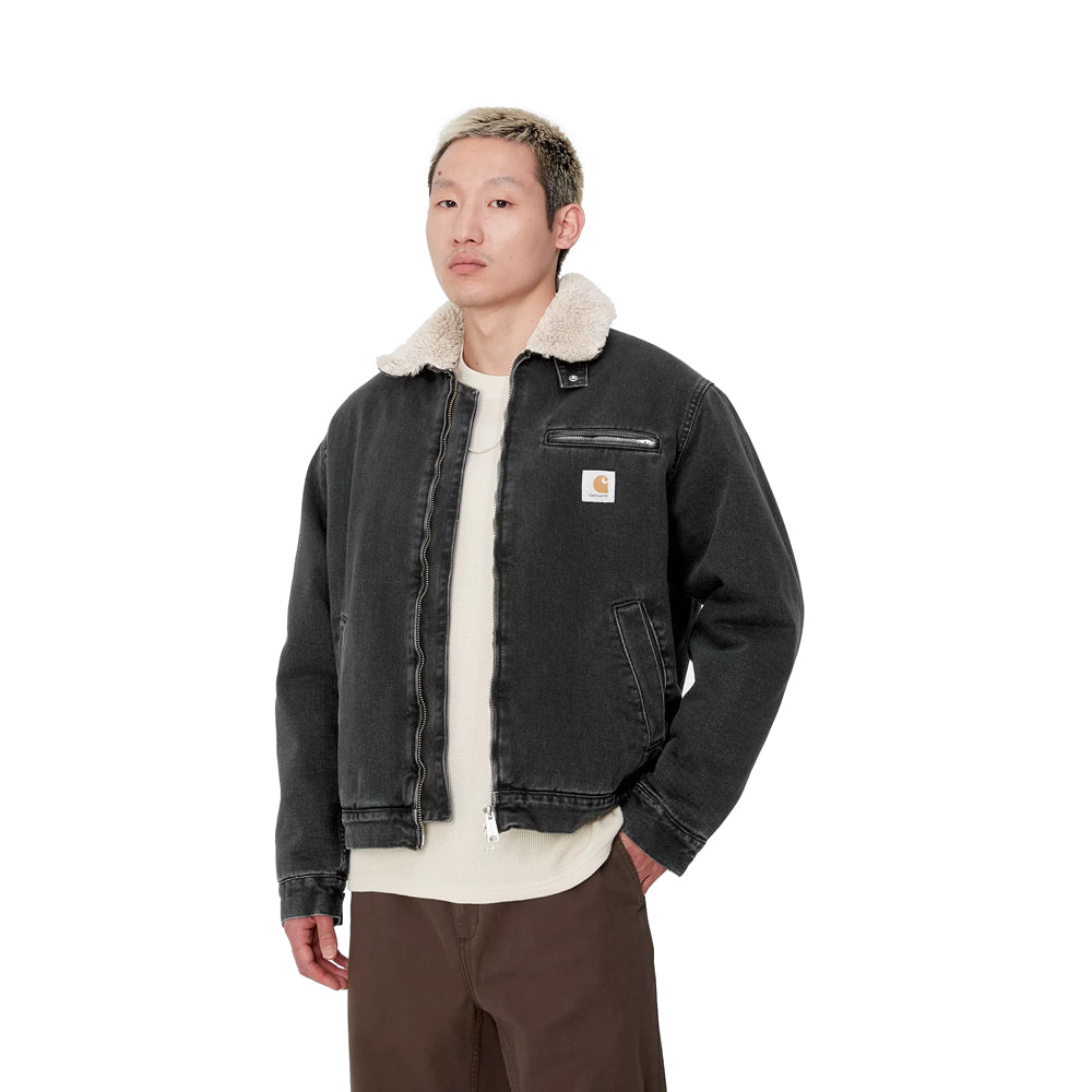 美品/XL CARHARTT WIP HERALD JACKET 黒　ボア 美品/XL CARHARTT WIP HERALD JACKET 黒 ボア - メルカリ
