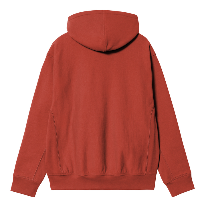 Hooded American Script Sweat | Oxide Red