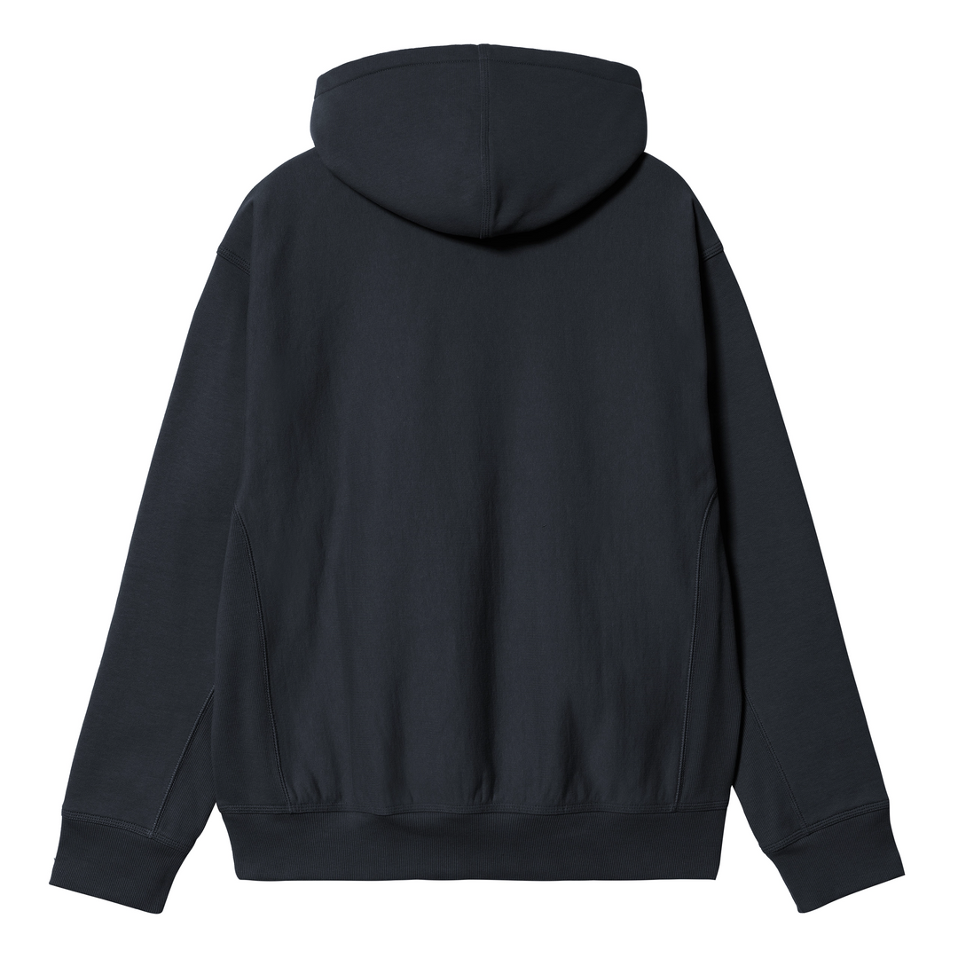 Hooded American Script Sweatshirt | Deep Night