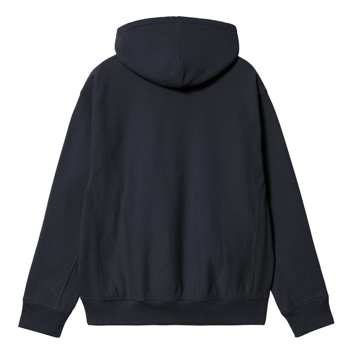 Hooded American Script Sweatshirt | Deep Night