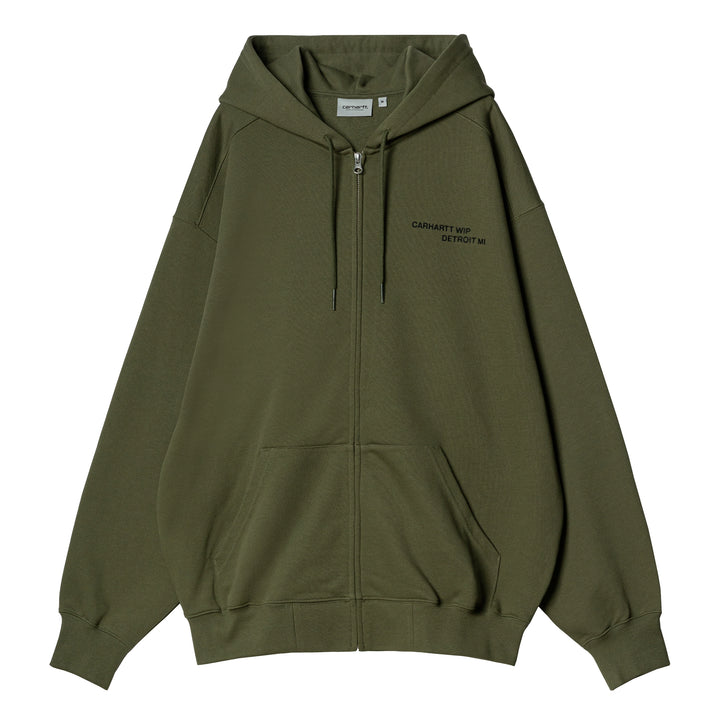 Hooded Home Run Jacket | Dollar Green