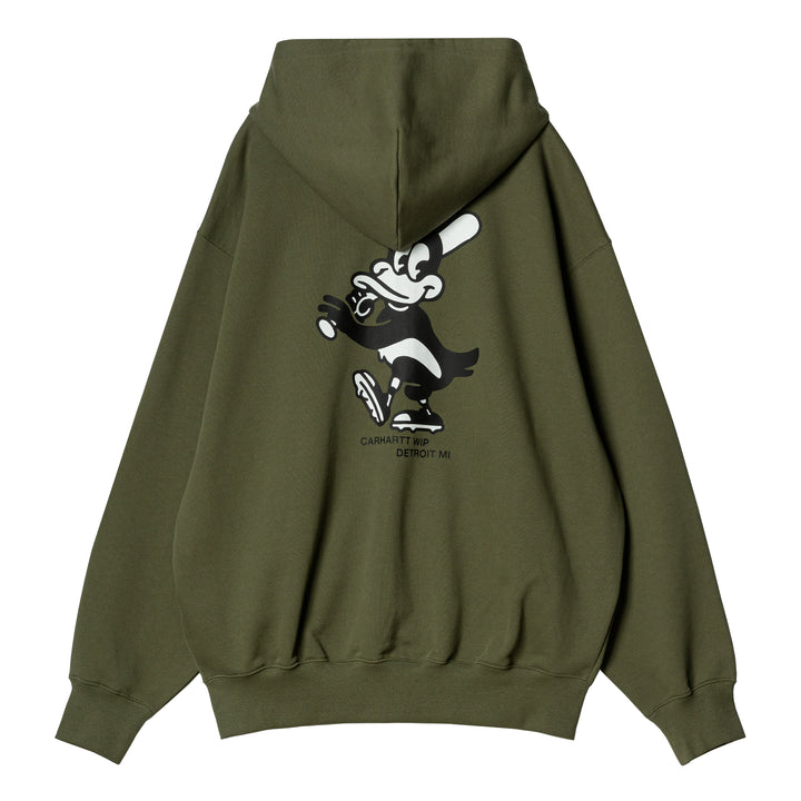 Hooded Home Run Jacket | Dollar Green