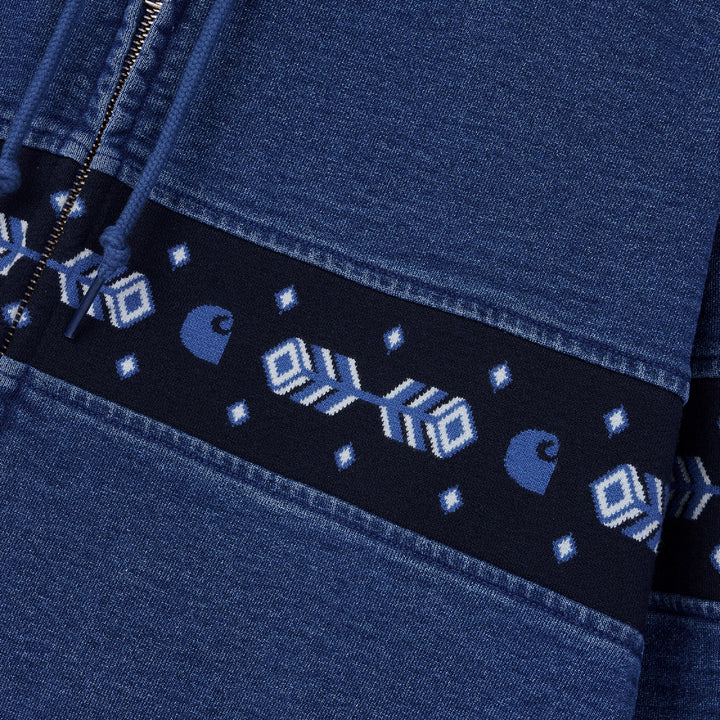 Hooded Southwest Sweatshirt | Blue Indigo (overdyed)