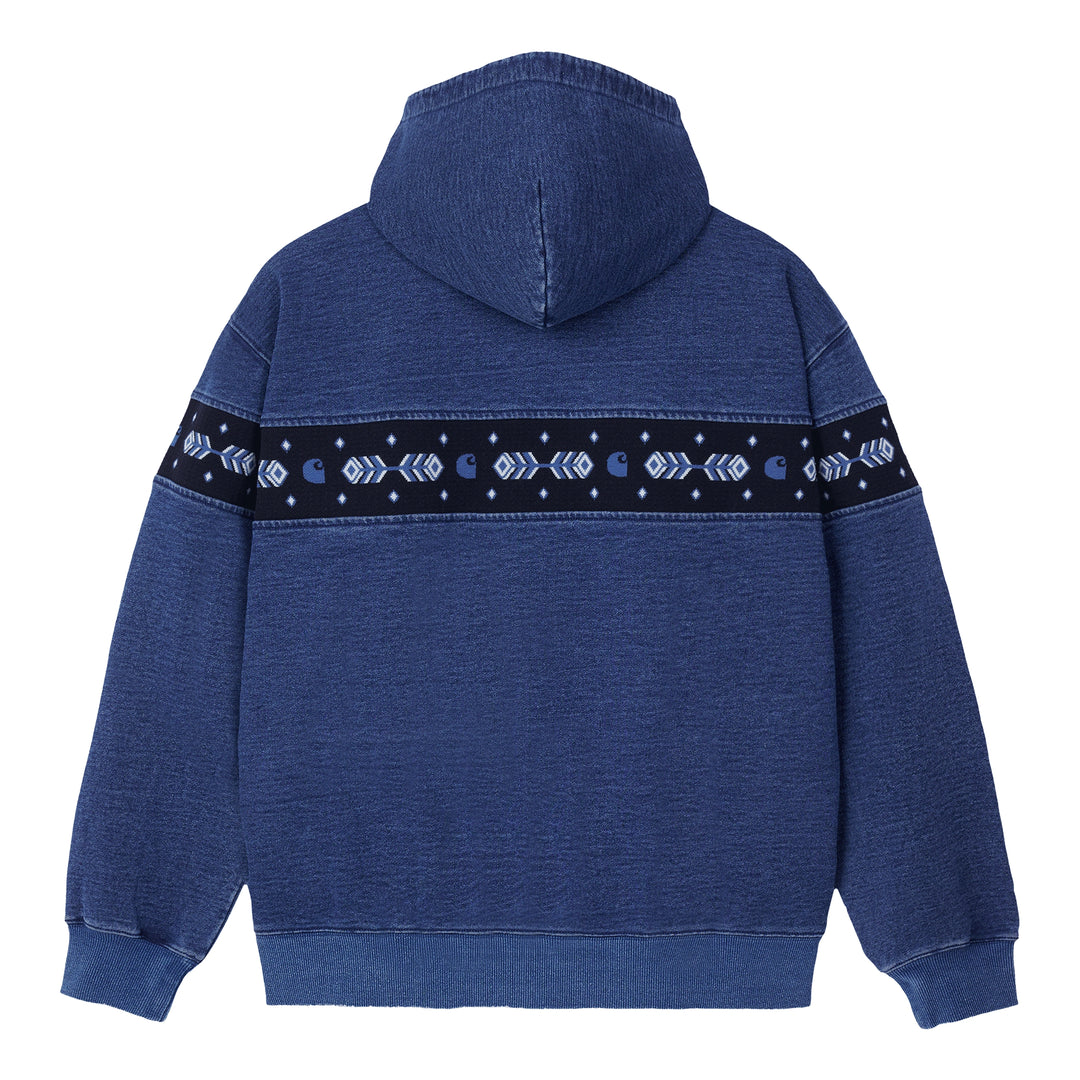 Hooded Southwest Sweatshirt | Blue Indigo (overdyed)