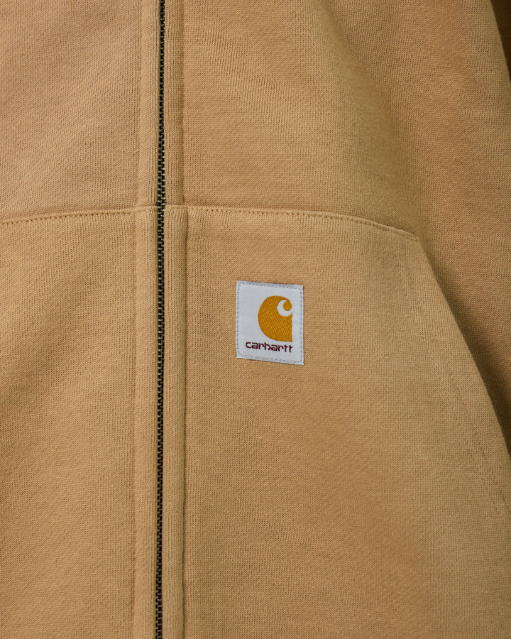 Hooded Square Label Jacket | Peanut