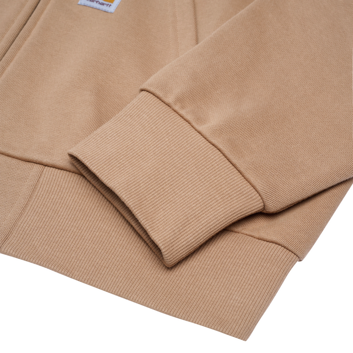 Hooded Square Label Jacket | Peanut