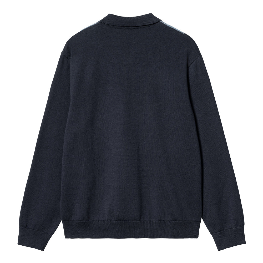 Kendricks Polo L/S Tee | Dark Navy