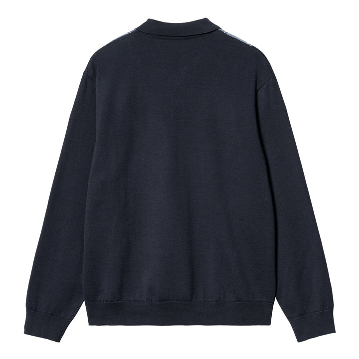 Kendricks Polo L/S Tee | Dark Navy