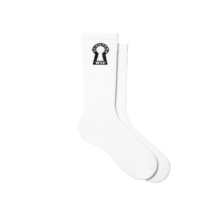 Locked Socks | White