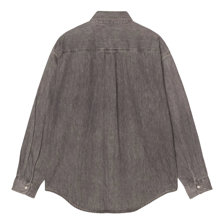 Lucas L/S Shirt | Black Bleached