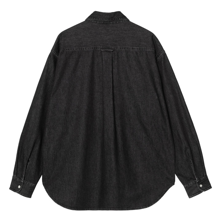 Lucas L/S Shirt | Black Stone Washed