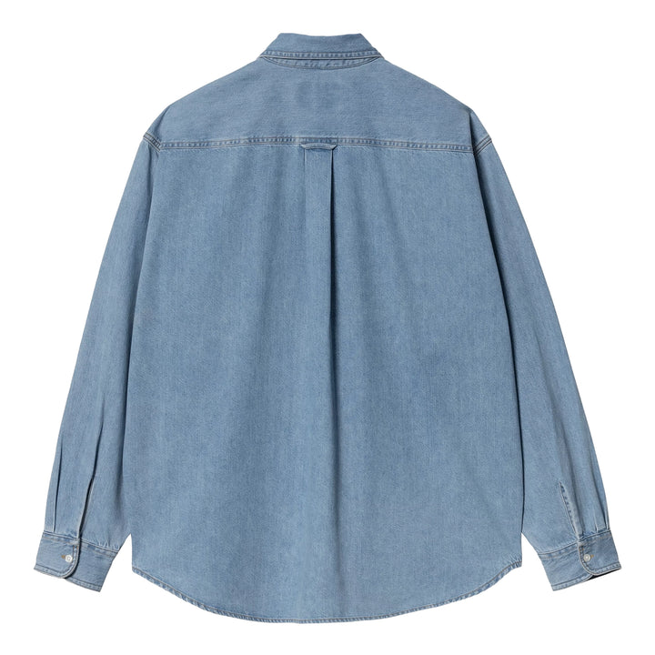 Lucas L/S Shirt | Blue Bleached