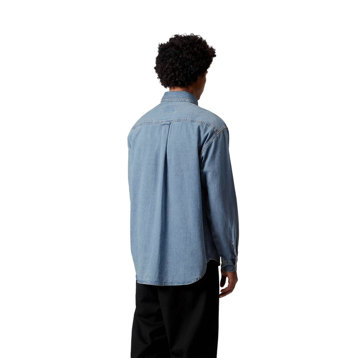 Lucas L/S Shirt | Blue Bleached