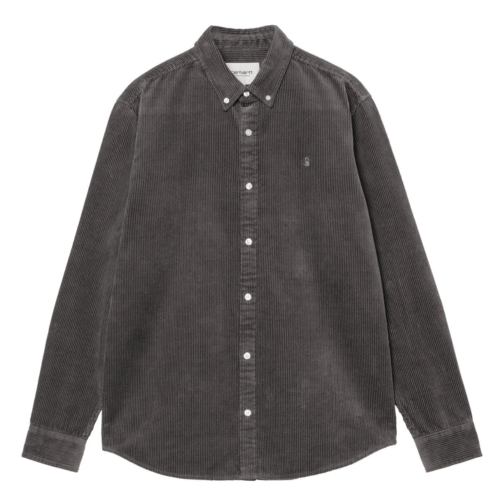 Madison Cord L/S Shirt | Graphite
