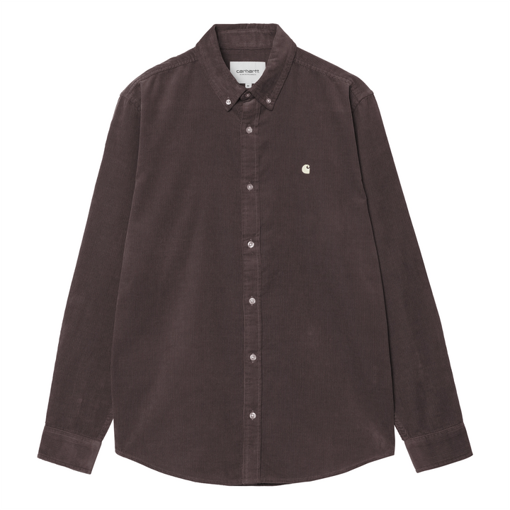 Madison Fine Cord L/S Shirt | Shale