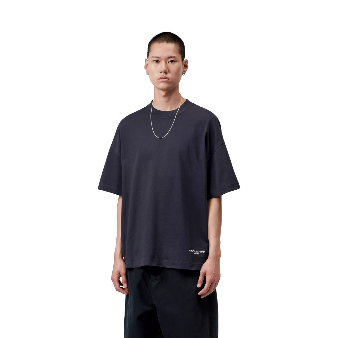 Magazine Script Tee | Dark Navy