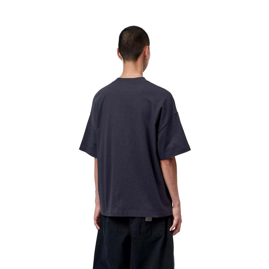Magazine Script Tee | Dark Navy