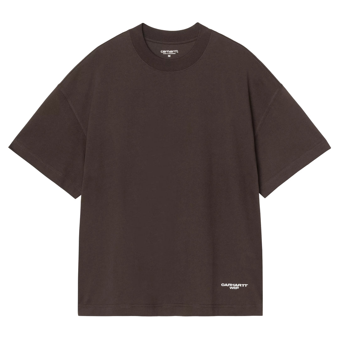 Magazine Script Tee | Tobacco