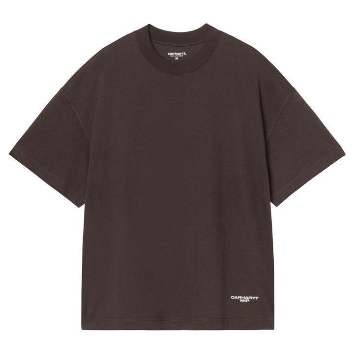 Magazine Script Tee | Tobacco
