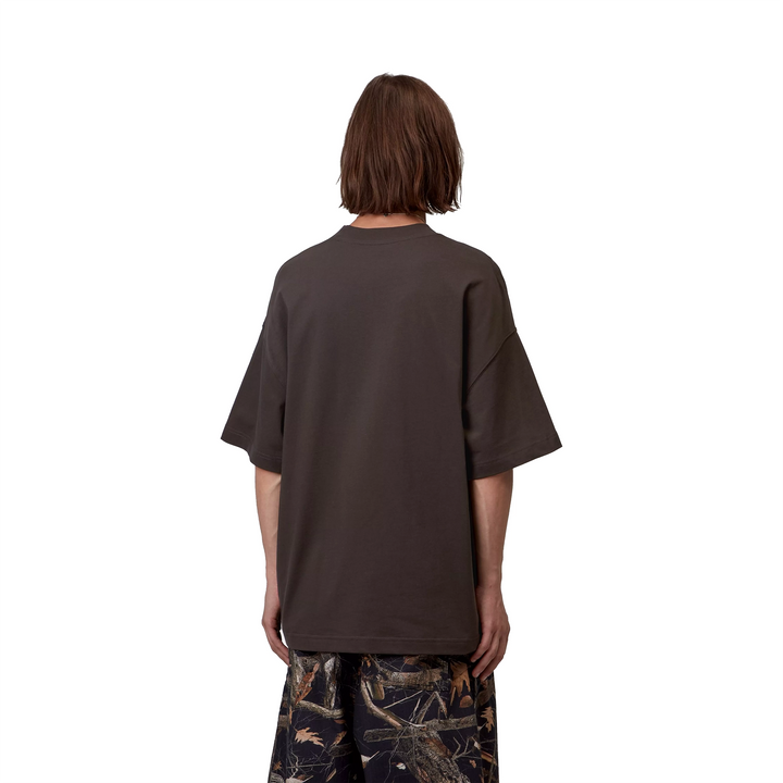 Magazine Script Tee | Tobacco