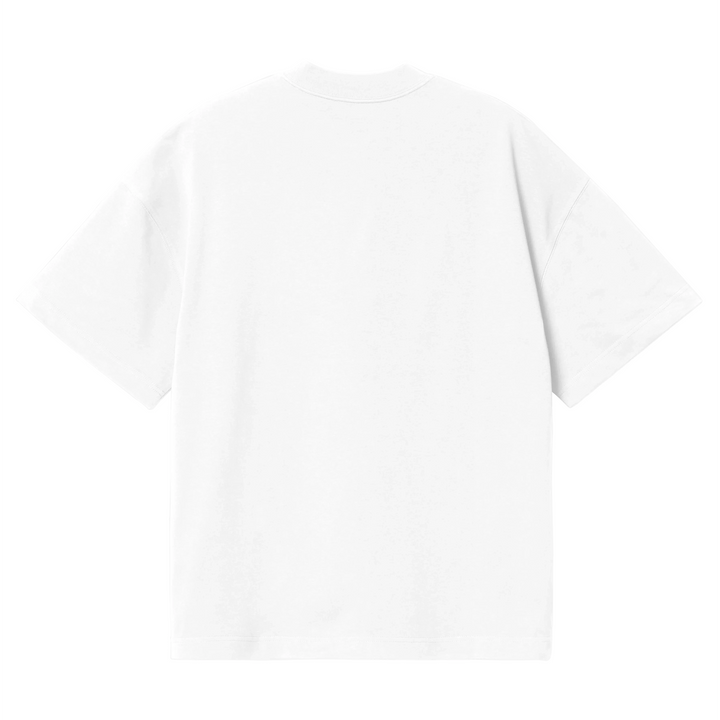 Magazine Script Tee | White