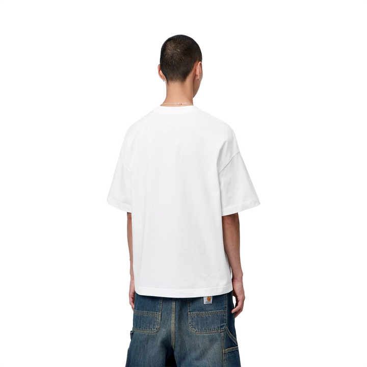 Magazine Script Tee | White