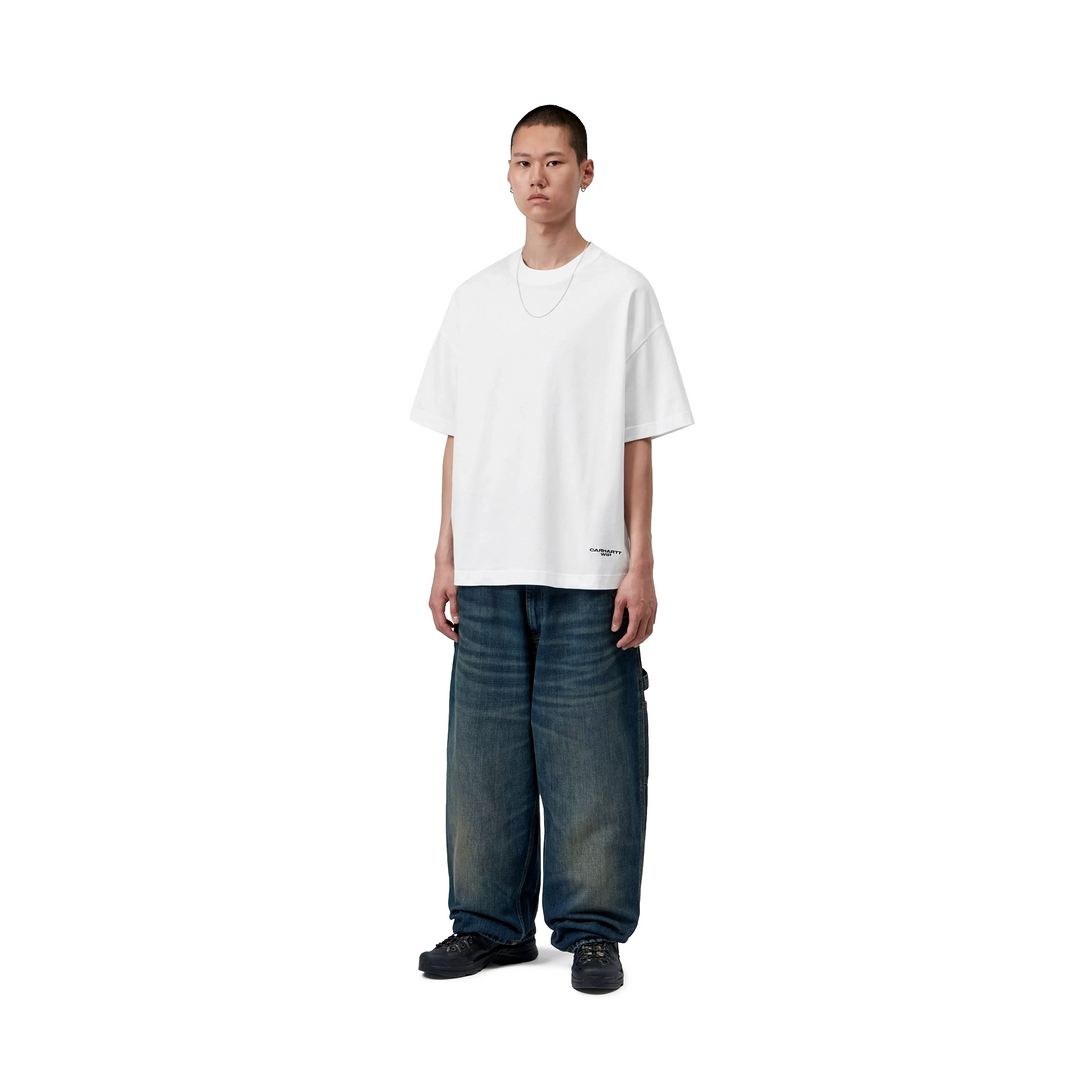 Magazine Script Tee | White