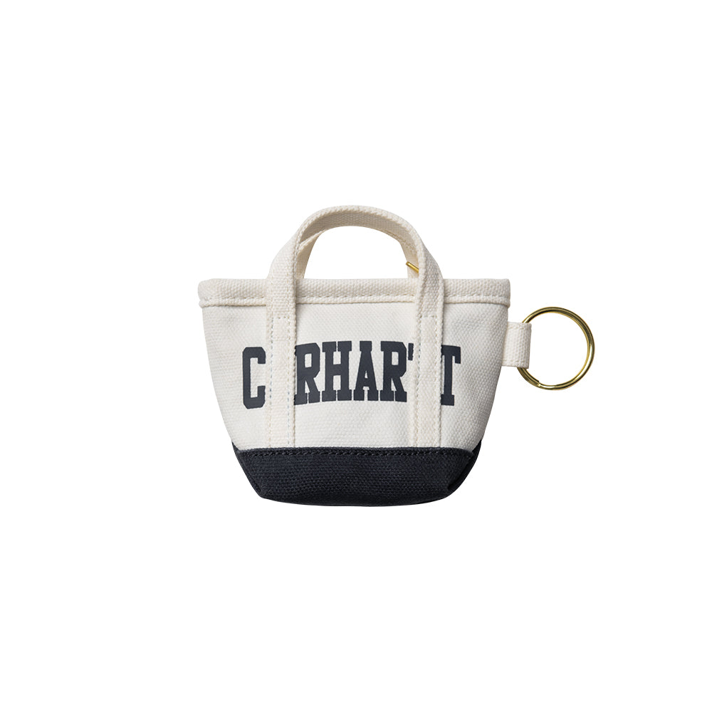 Mini Tote Bag Keychain | Natural Blue
