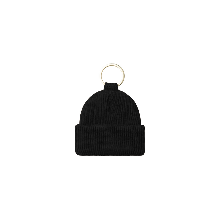 Mini Watch Hat Keychain | Black