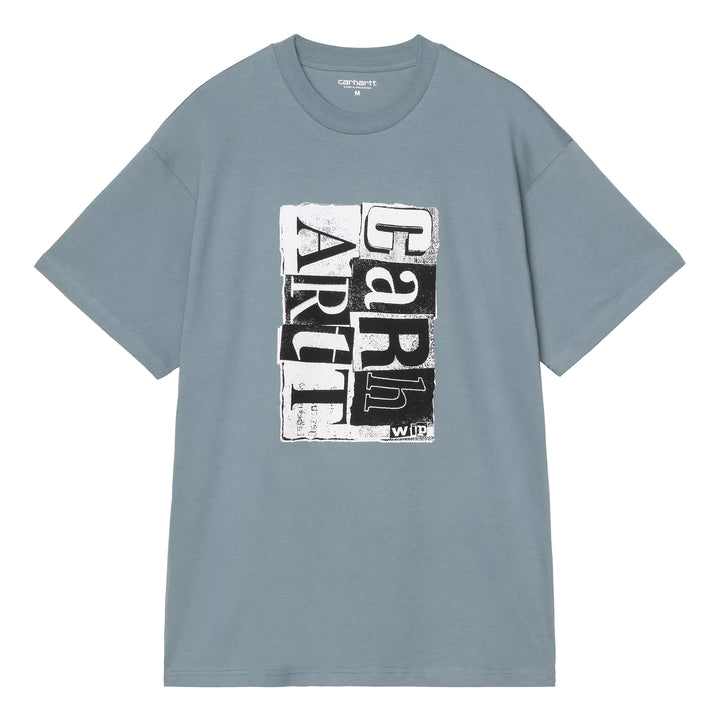 Moving Letterpress Tee | Velvet Blue