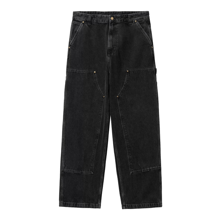 Nash Double Knee Pant | Black Stone Washed