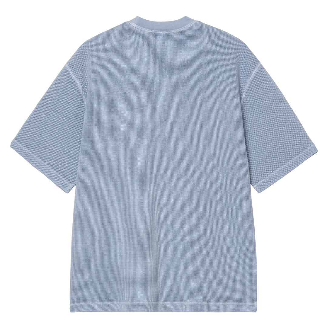 Nelson Waffle Tee | Gentle Blue (Garment dyed)