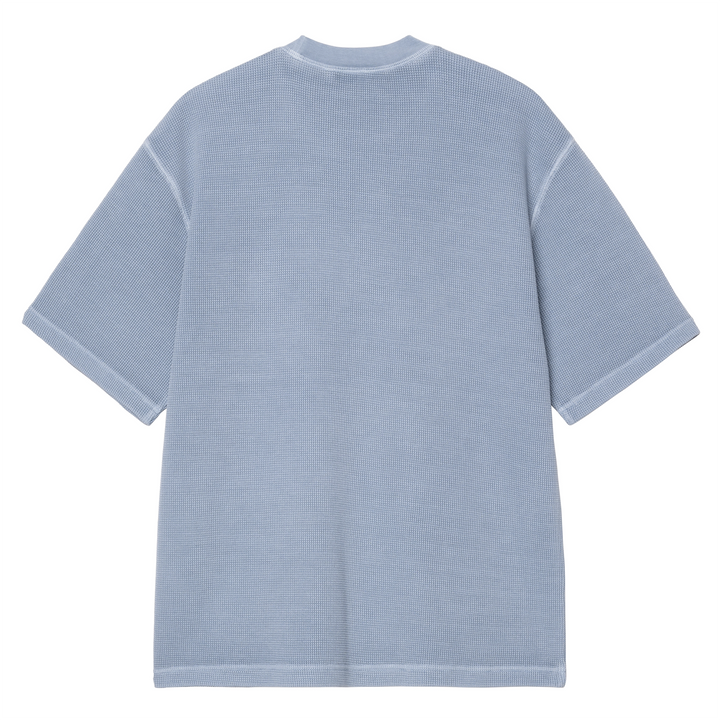 Nelson Waffle Tee | Gentle Blue (Garment dyed)