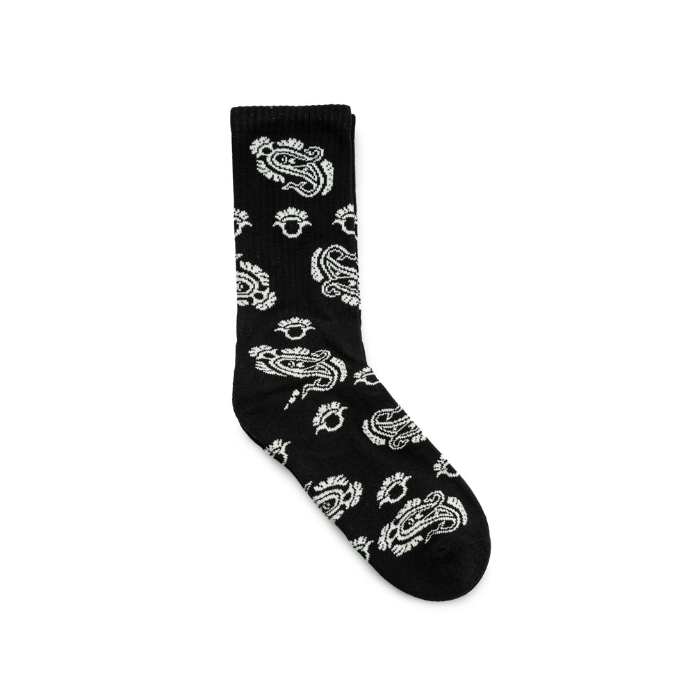 Paisley Socks | Black