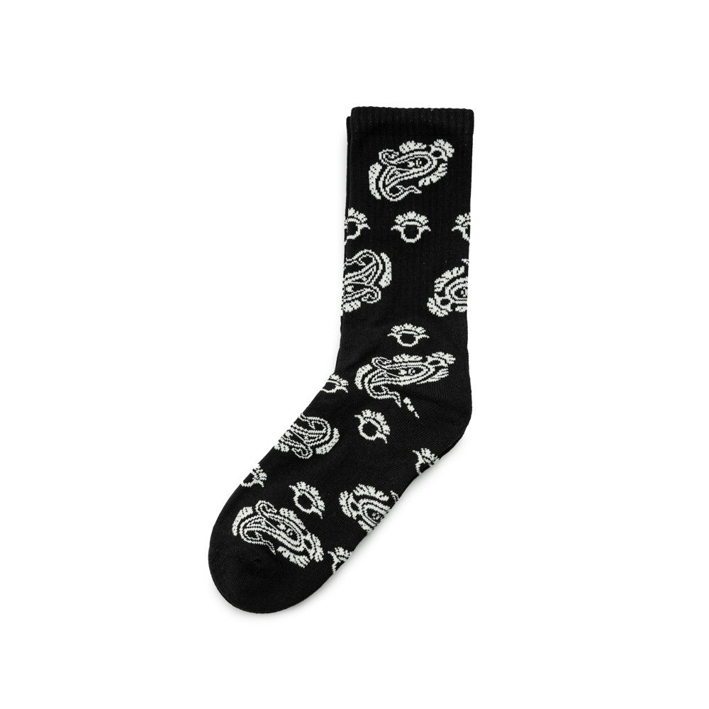 Paisley Socks | Black
