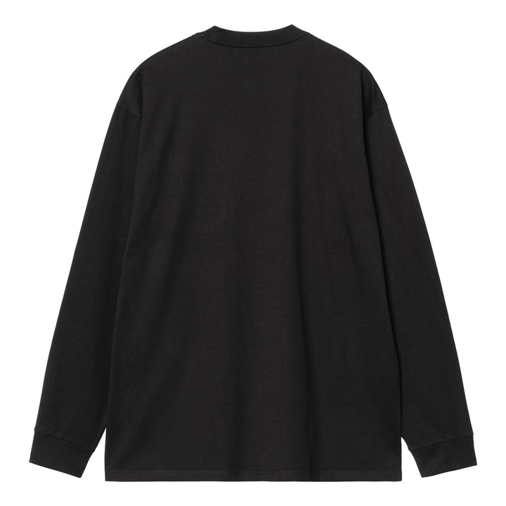 Pocket Heart L/S Tee | Black Red