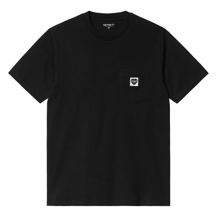 Pocket Heart Tee | Black Black