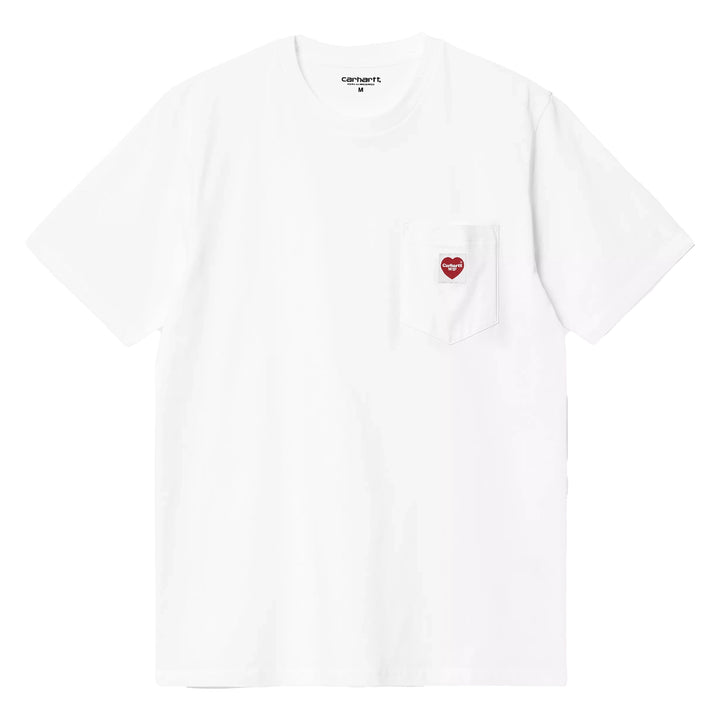Pocket Heart Tee | White Red