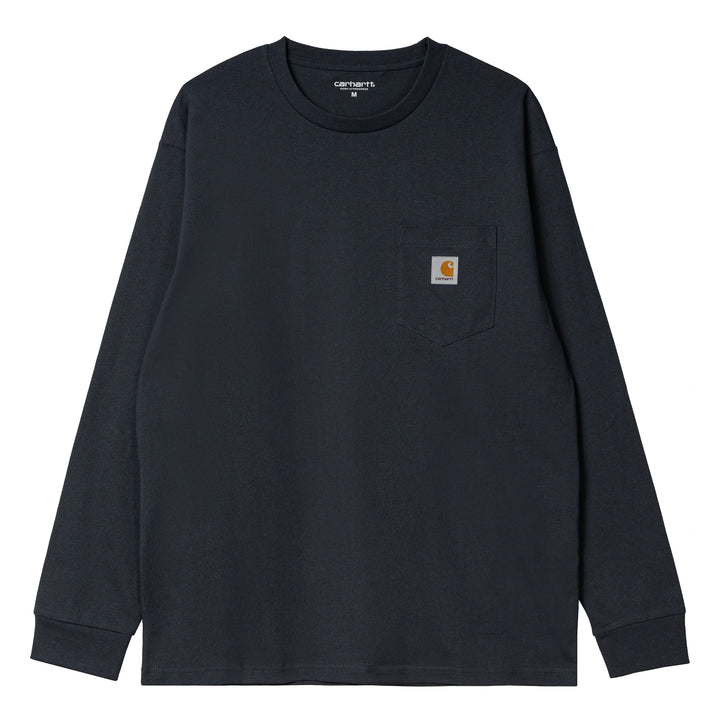 Pocket Loose L/S Tee | Navy